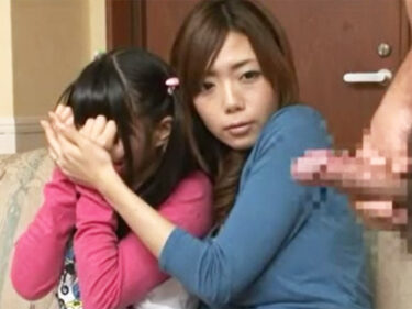 性調査とダマして母娘一緒にエロビデオを鑑賞させた末に巨根を見せつけた結果ｗ